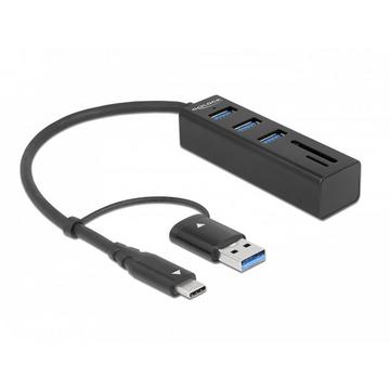 63859 Schnittstellen-Hub USB 3.2 Gen 1 (3.1 Gen 1) Type-A + Type-C 5000 Mbit/s