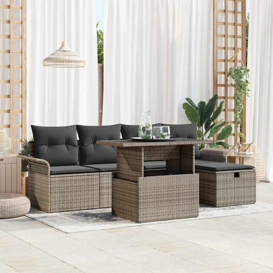 VidaXL Garten-sofa poly-rattan  