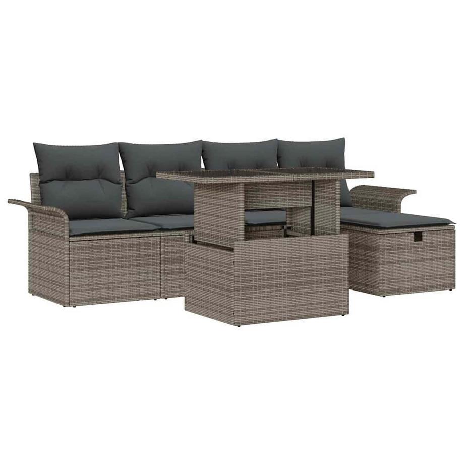 VidaXL Garten-sofa poly-rattan  