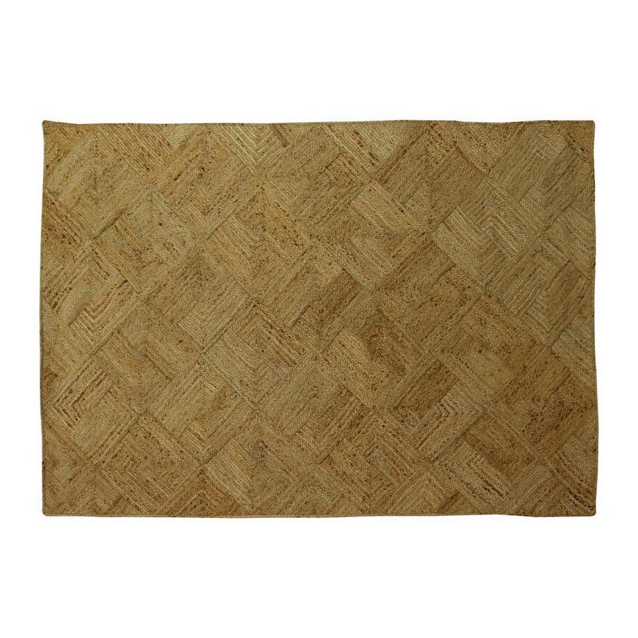 Vente-unique  Teppich rechteckig - 100 % geflochtene Jute - 200 x 290 cm - Naturfarben - DAYA 