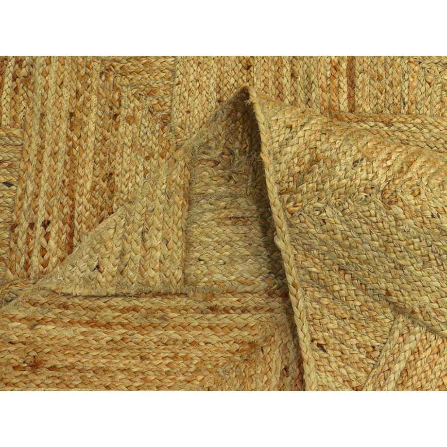 Vente-unique  Teppich rechteckig - 100 % geflochtene Jute - 200 x 290 cm - Naturfarben - DAYA 
