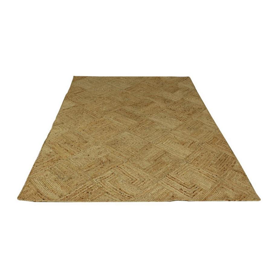Vente-unique  Teppich rechteckig - 100 % geflochtene Jute - 200 x 290 cm - Naturfarben - DAYA 