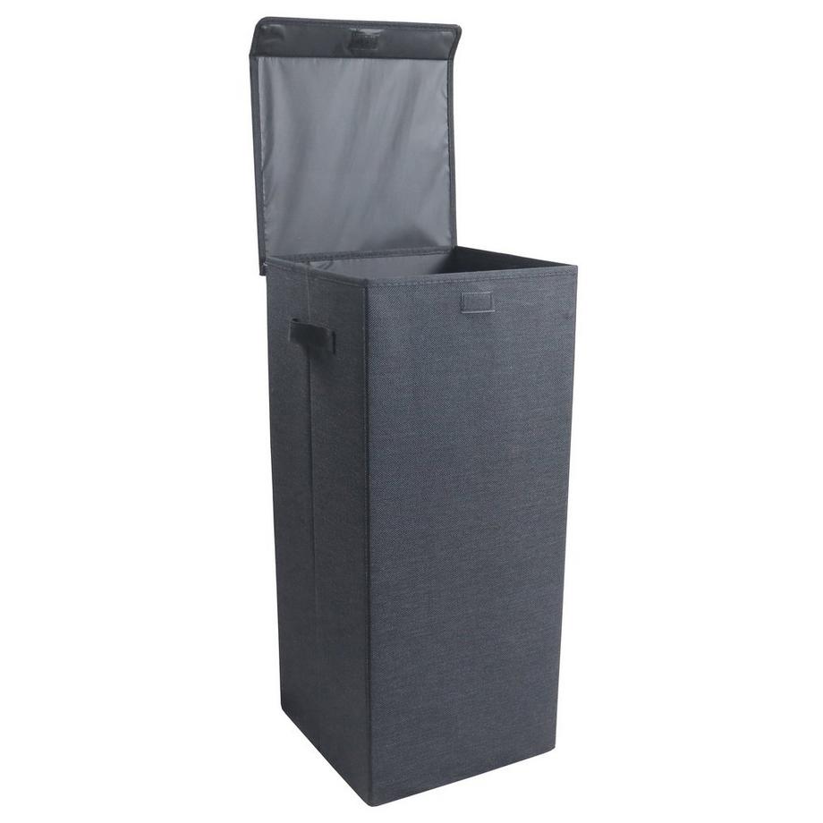 VCM Wäschekorb Stoff Wäschebox Wäschetruhe Wäschesammler Stoffbox Deckel Dreso L  