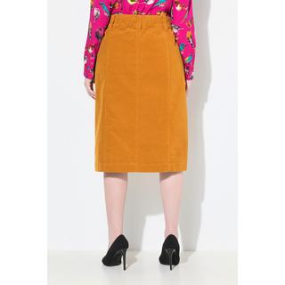 Ulla Popken Cordrock A-Linie mit Druckknopfleiste  