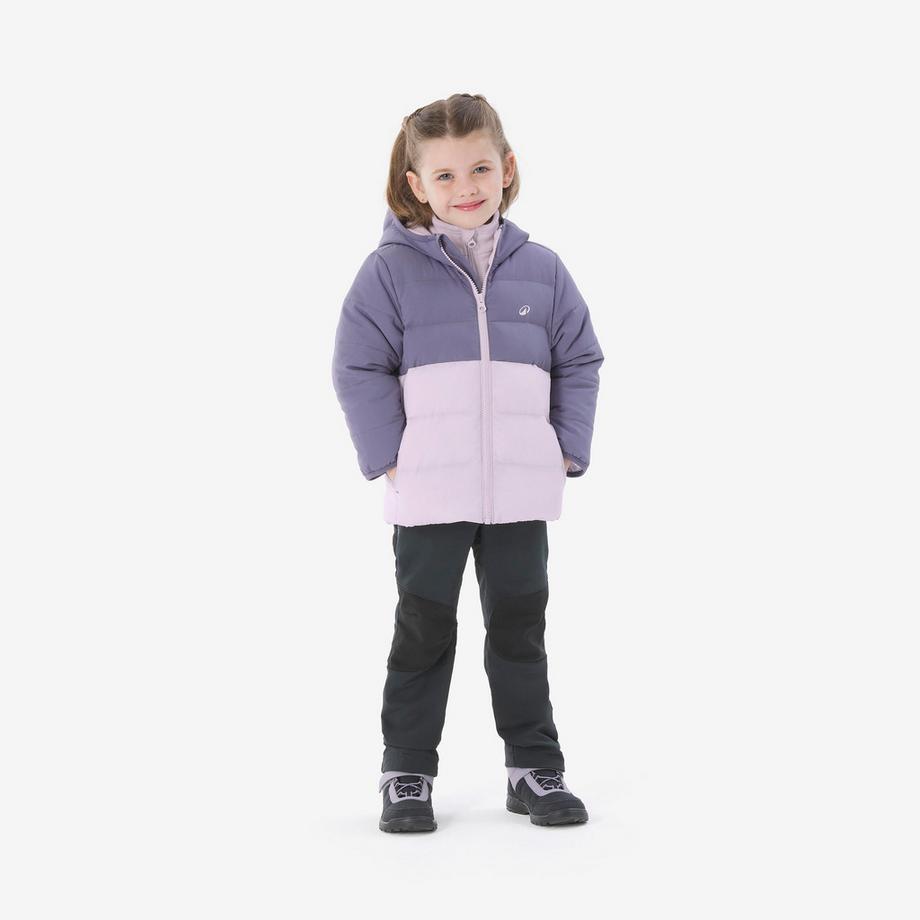 QUECHUA Wattierte Jacke Kinder warm Bergwandern  