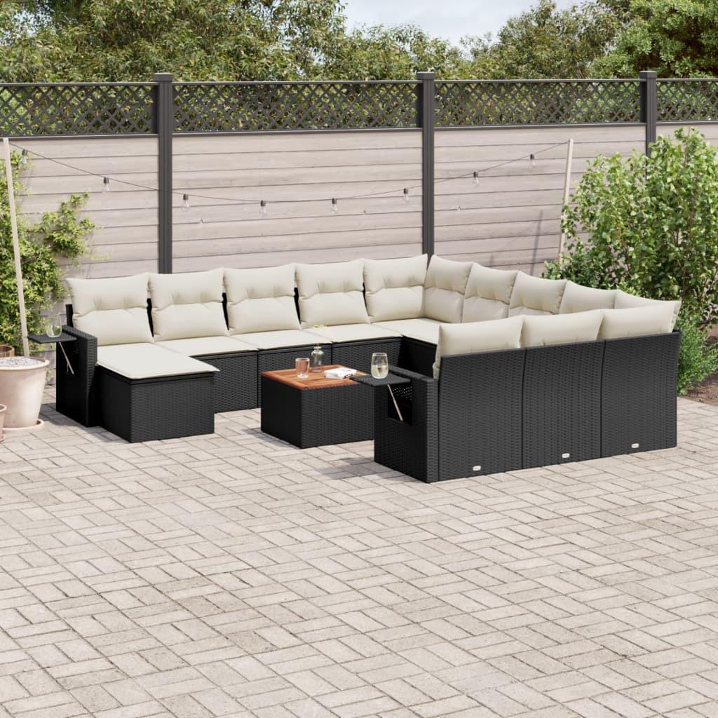 VidaXL set divano da giardino Polirattan  