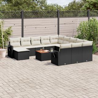 VidaXL set divano da giardino Polirattan  