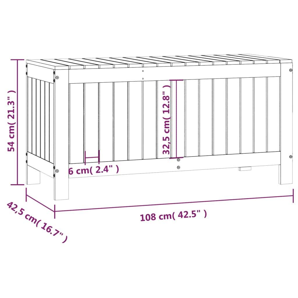 VidaXL Gartentruhe holz  