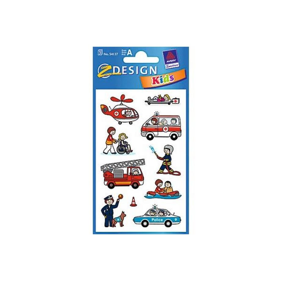 Z-DESIGN Sticker Kids 54137 Rettung 3 Stück