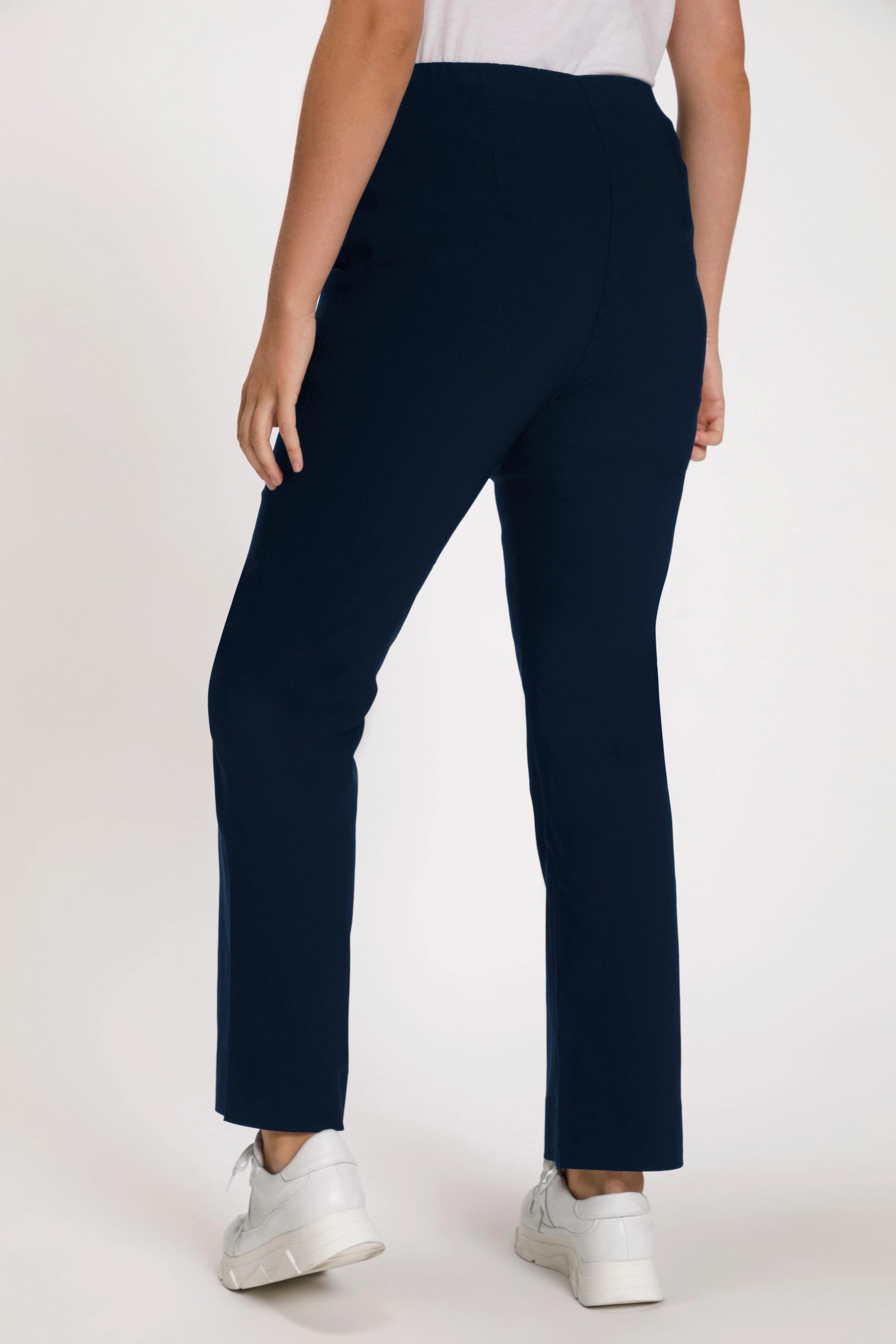 Ulla Popken Pantaloni Termici Bengaline Slim Fit Vita Elastica  