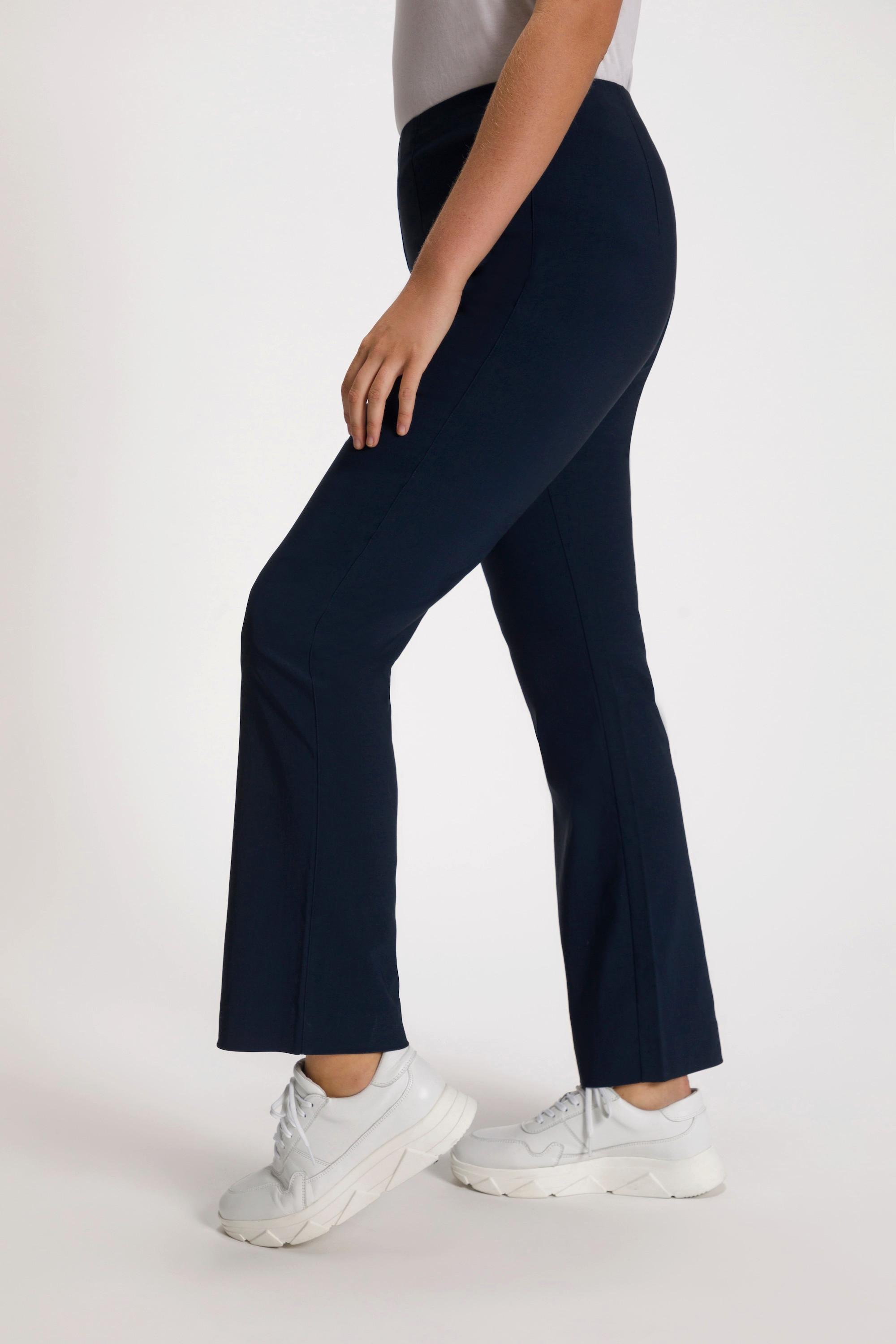 Ulla Popken Pantaloni Termici Bengaline Slim Fit Vita Elastica  