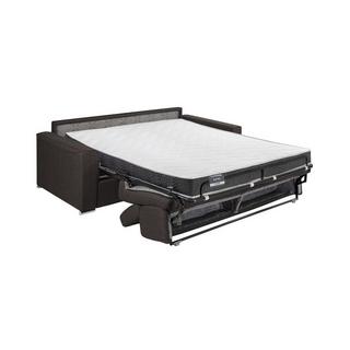 LINEA SOFA Canapé 2 places convertible express en tissu bleu - couchage 120 cm - Matelas 16 cm mémoire de forme VIZIR  