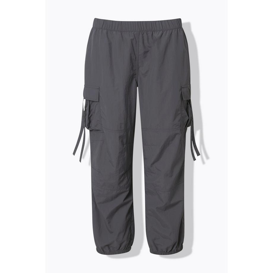 Ulla Popken Cargohose Utility-Style Elastikbund Gummisaum  