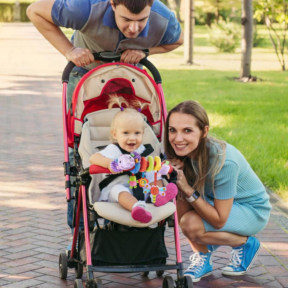 Activity-board  Kinderwagen Spielzeug, Spirale mit Musik, Krippe oder Autositz Spielzeug, Geschenk für ein Neugeborenes 