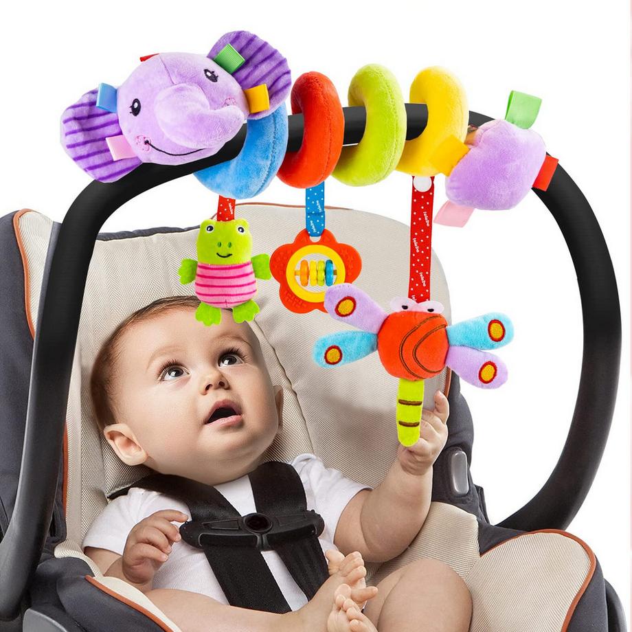 Kinderwagen Spielzeug, Spirale mit Musik, Krippe oder Autositz Spielzeug, Geschenk für ein Neugeborenes