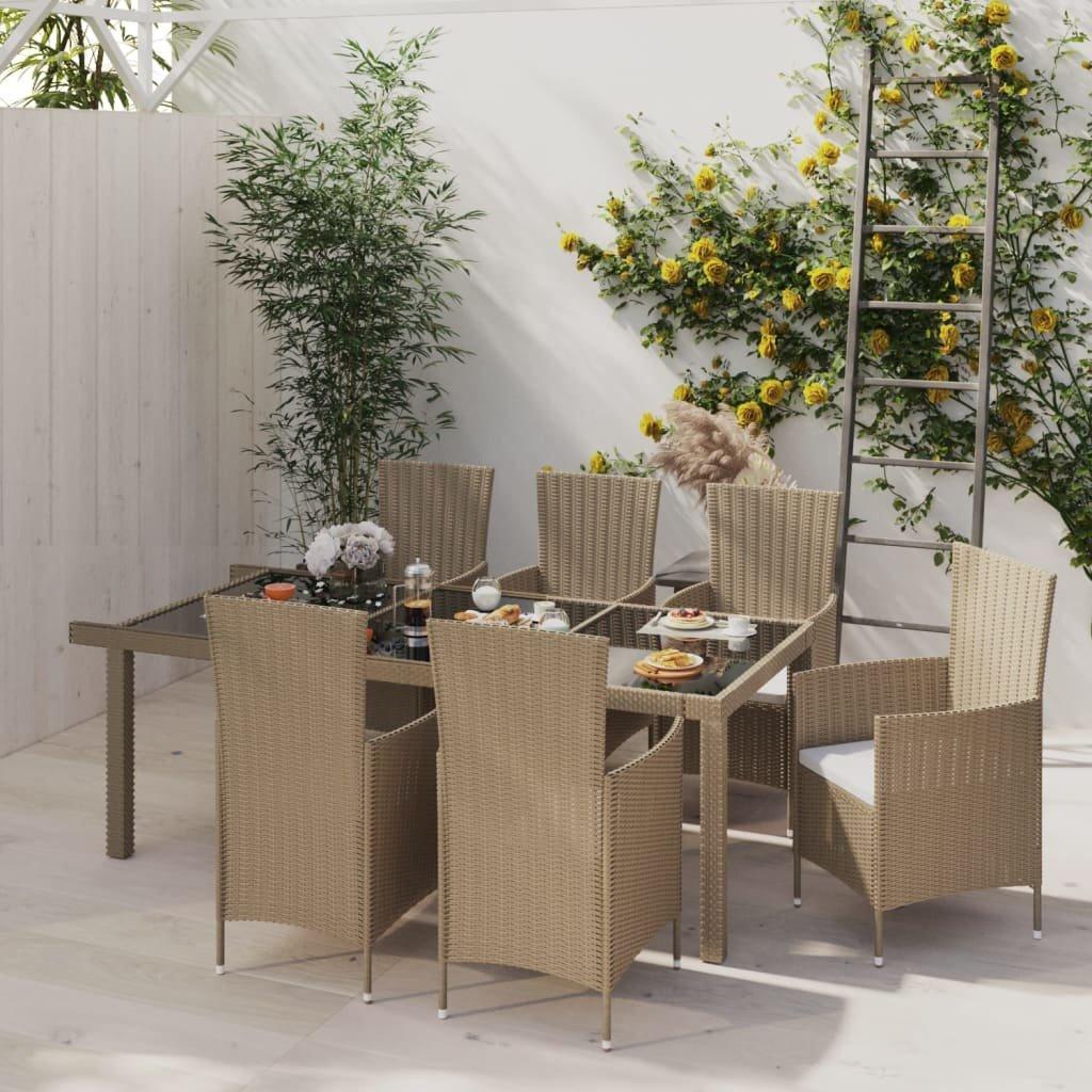 VidaXL set da pranzo da giardino Polirattan  