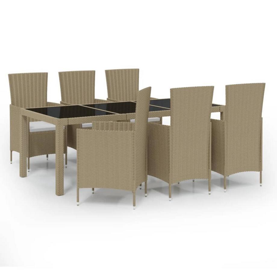 Garten essgruppe poly-rattan