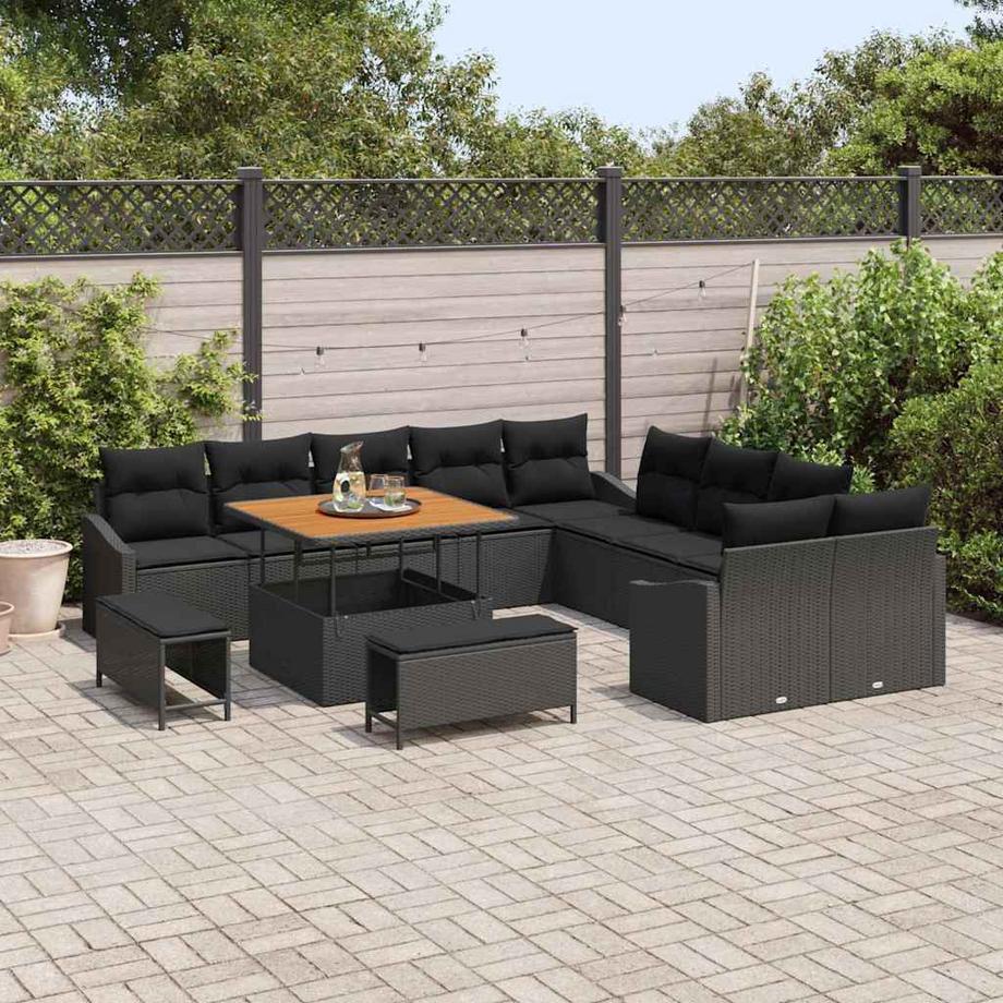 VidaXL Set Divano da Giardino Polyrattan  