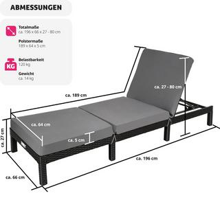 Tectake Bain de soleil SOFIA 6 positions  