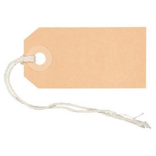 Biella BIELLA Anhänge-Etiketten 35x70mm 561070.00 braun 50 Stück  