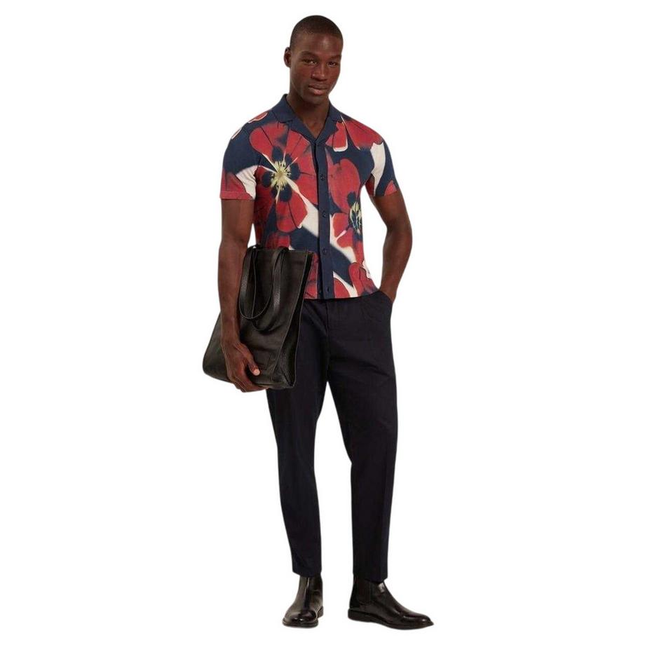 TED BAKER  Chemise Manches Courtes Motiftyle Floral Buddha 