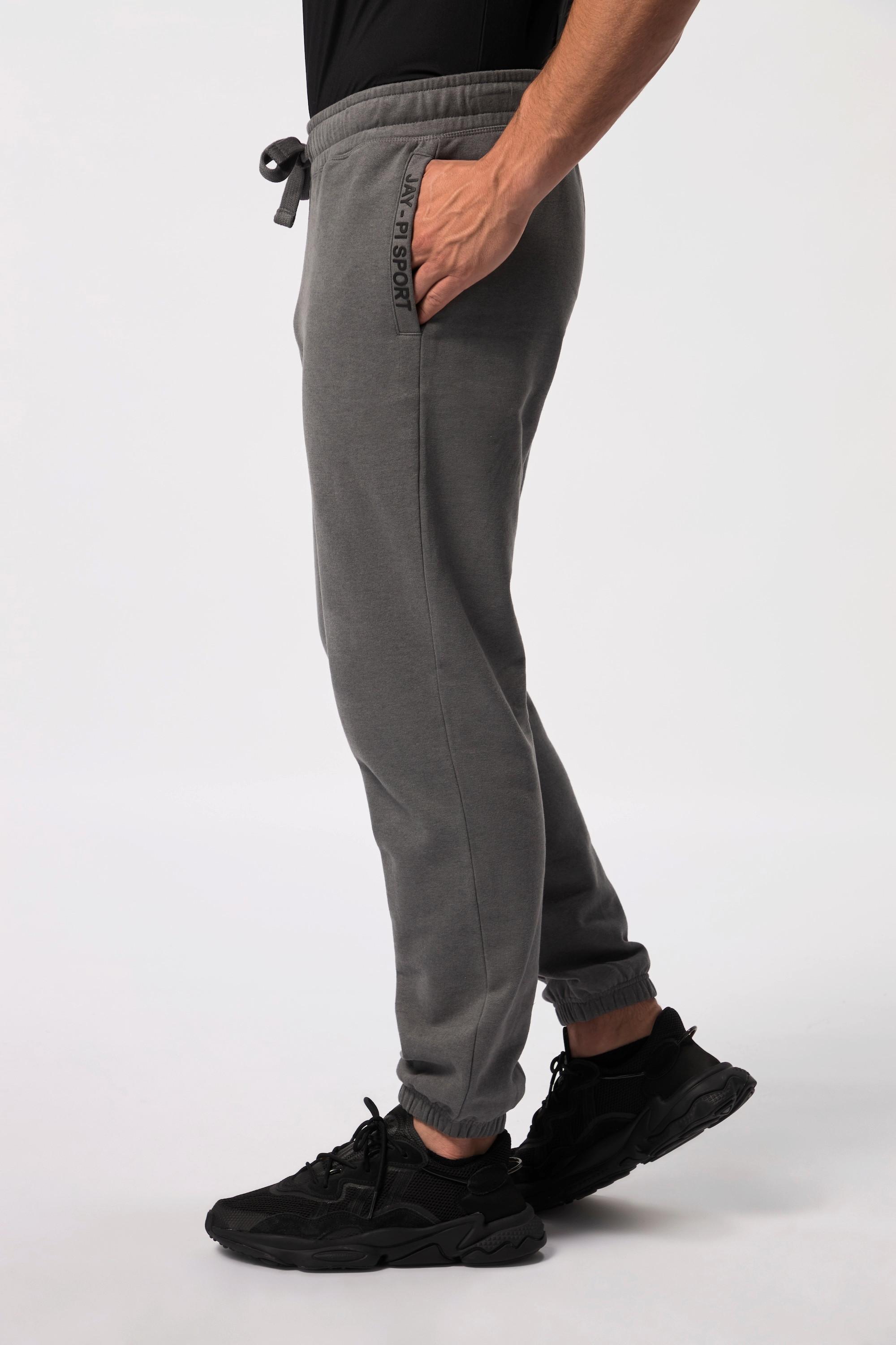 JP1880  Pantaloni per il fitness dalla vestibilità moderna in felpa con cintura elastica e tasche laterali 