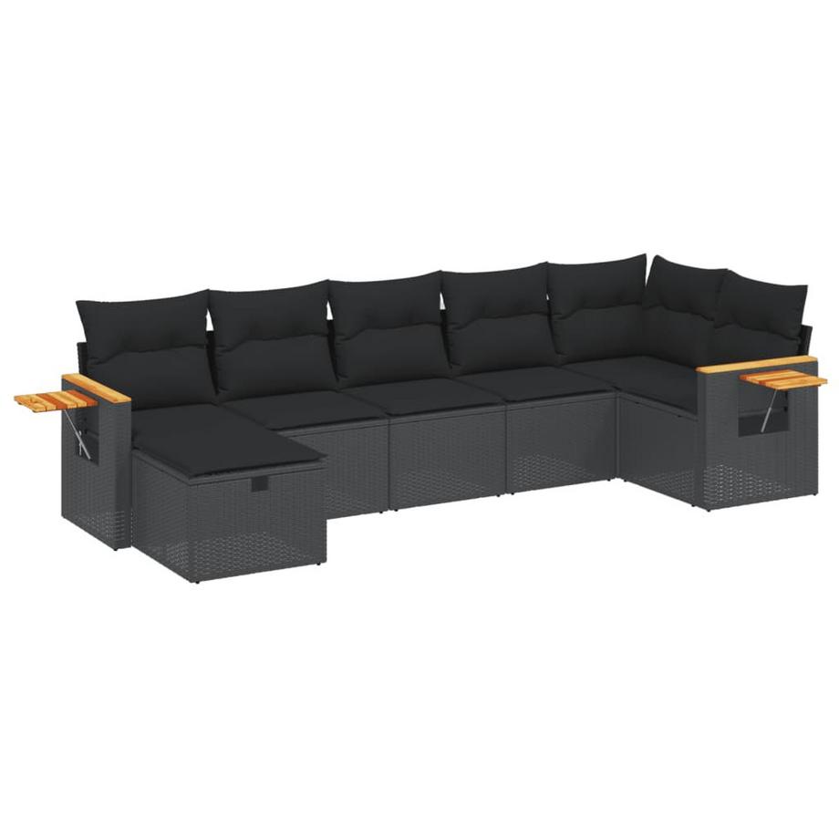 set divano da giardino Polirattan