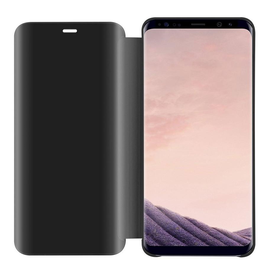 Cadorabo  Housse compatible avec Samsung Galaxy S8 PLUS - Clear View étui de protection miroir avec fonction de support Protection à 360 degrés 