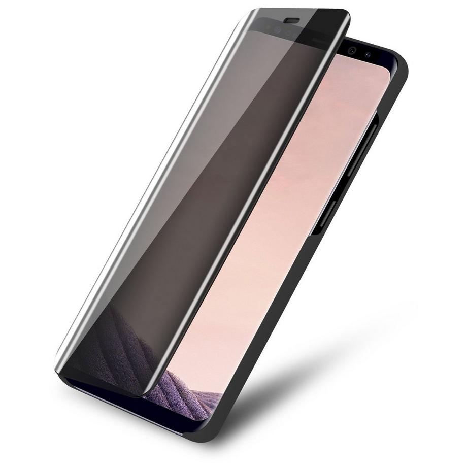 Cadorabo  Housse compatible avec Samsung Galaxy S8 PLUS - Clear View étui de protection miroir avec fonction de support Protection à 360 degrés 
