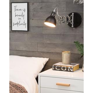 Beliani Lampe murale en Acier Industriel HARRINGTON  