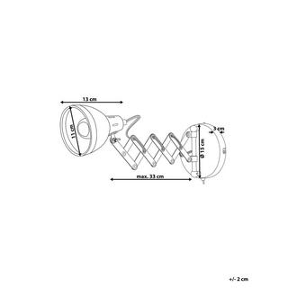 Beliani Lampe murale en Acier Industriel HARRINGTON  