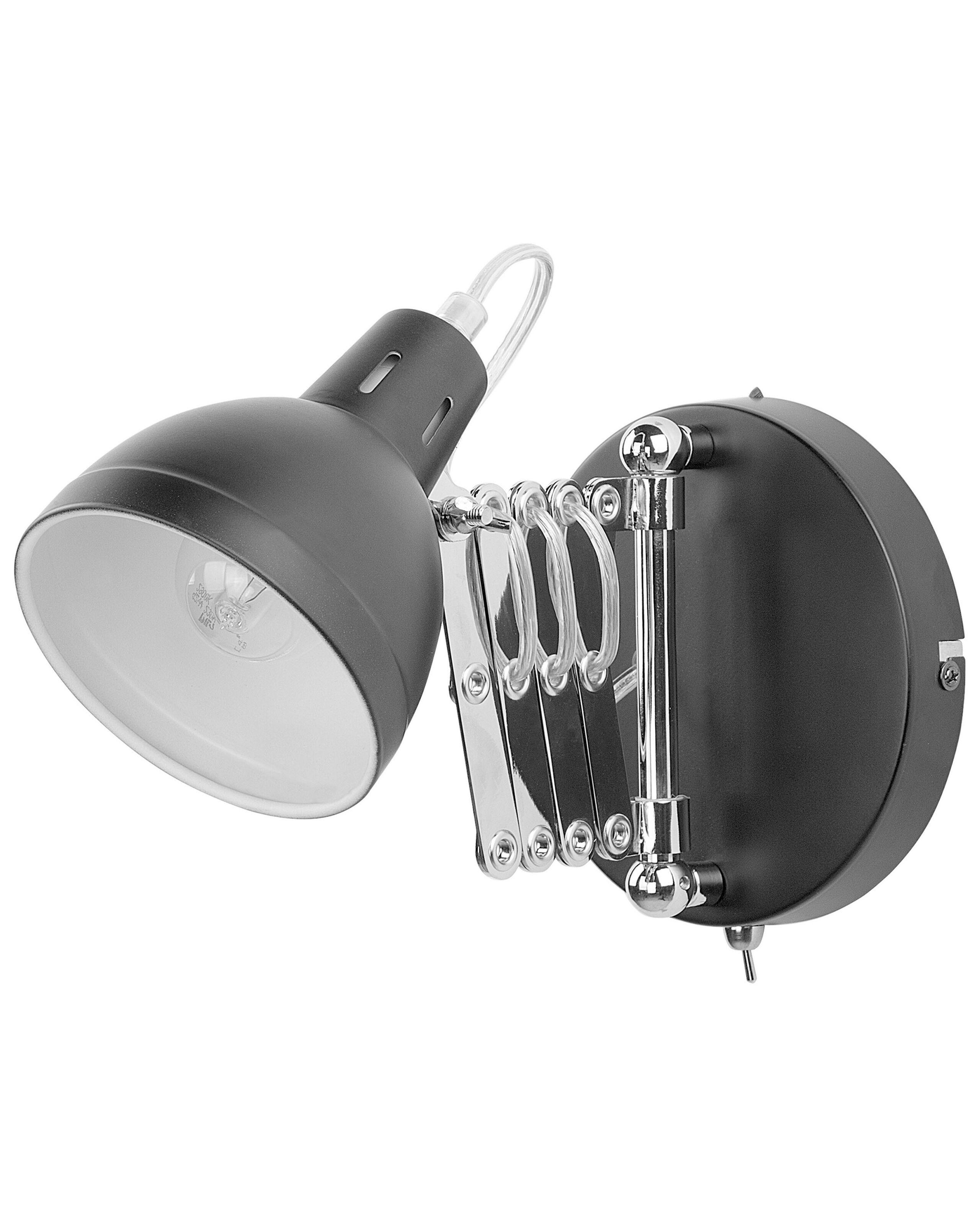 Beliani Lampe murale en Acier Industriel HARRINGTON  