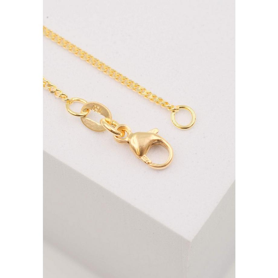 MUAU Schmuck  Collier Panzer Gelbgold 750, 1.4mm, 38cm 