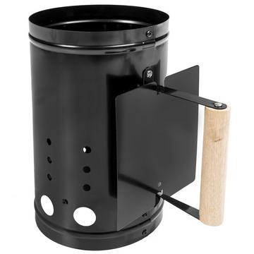 Anzündkamin mit Hitzeschild