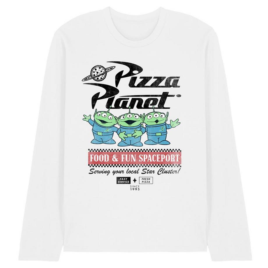 T-ShirtManches Longues Motif Extraterrestres Food Spaceport