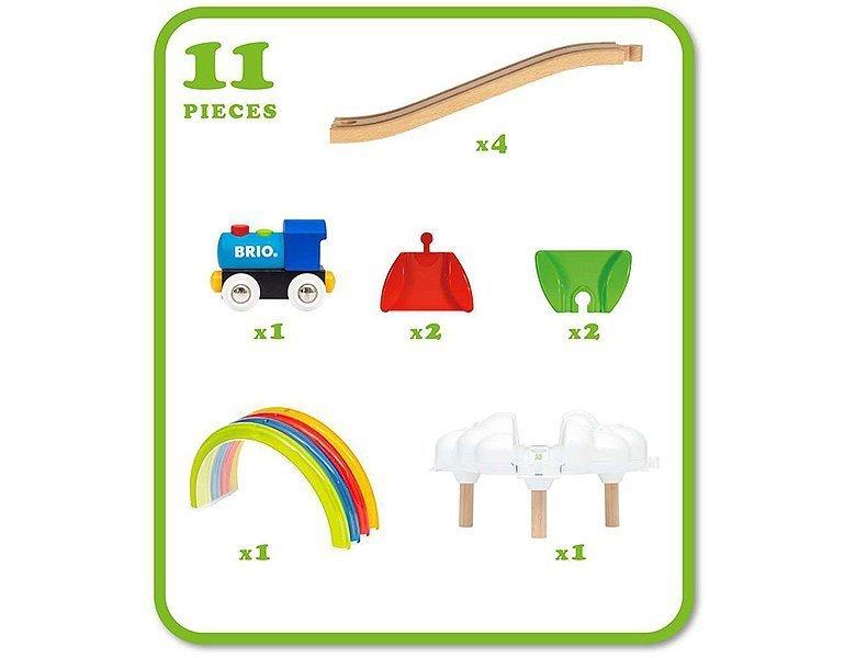 BRIO  Meine erste Bahn Light Up Rainbow Set 