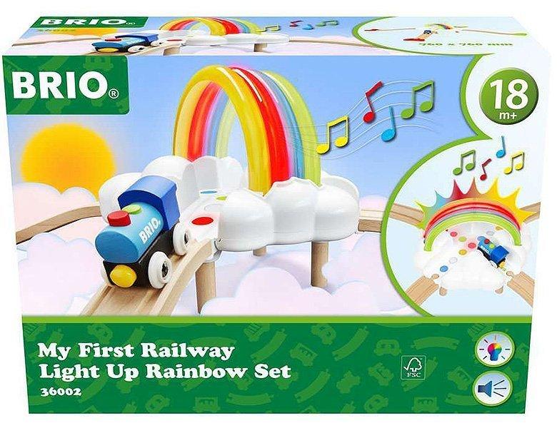 BRIO  My First Railway Light Up Rainbow Set 
