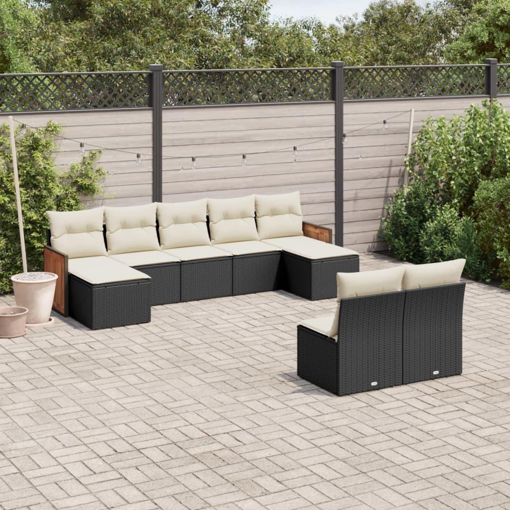 VidaXL set divano da giardino Polirattan  