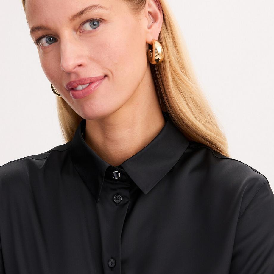 La Redoute Collections Chemise Blouse Satin Manches Longues  