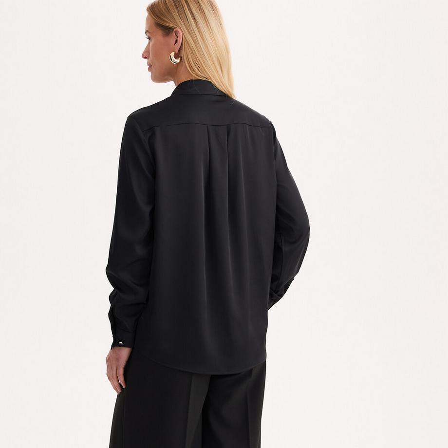 La Redoute Collections Chemise Blouse Satin Manches Longues  