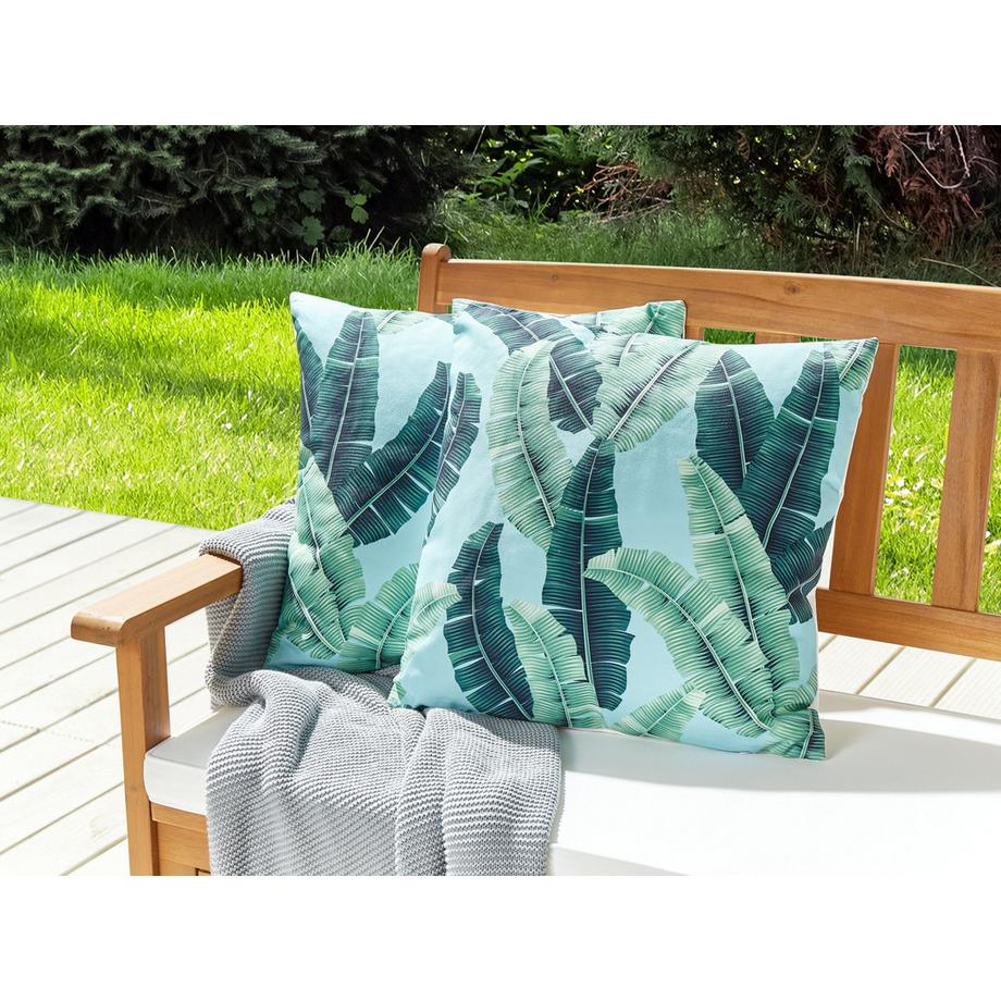 Beliani Gartenkissen 2er Set aus Polyester Modern BOISSANO  