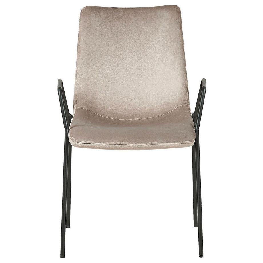 Beliani Set di 2 sedie da pranzo en Velluto Moderno JEFFERSON  