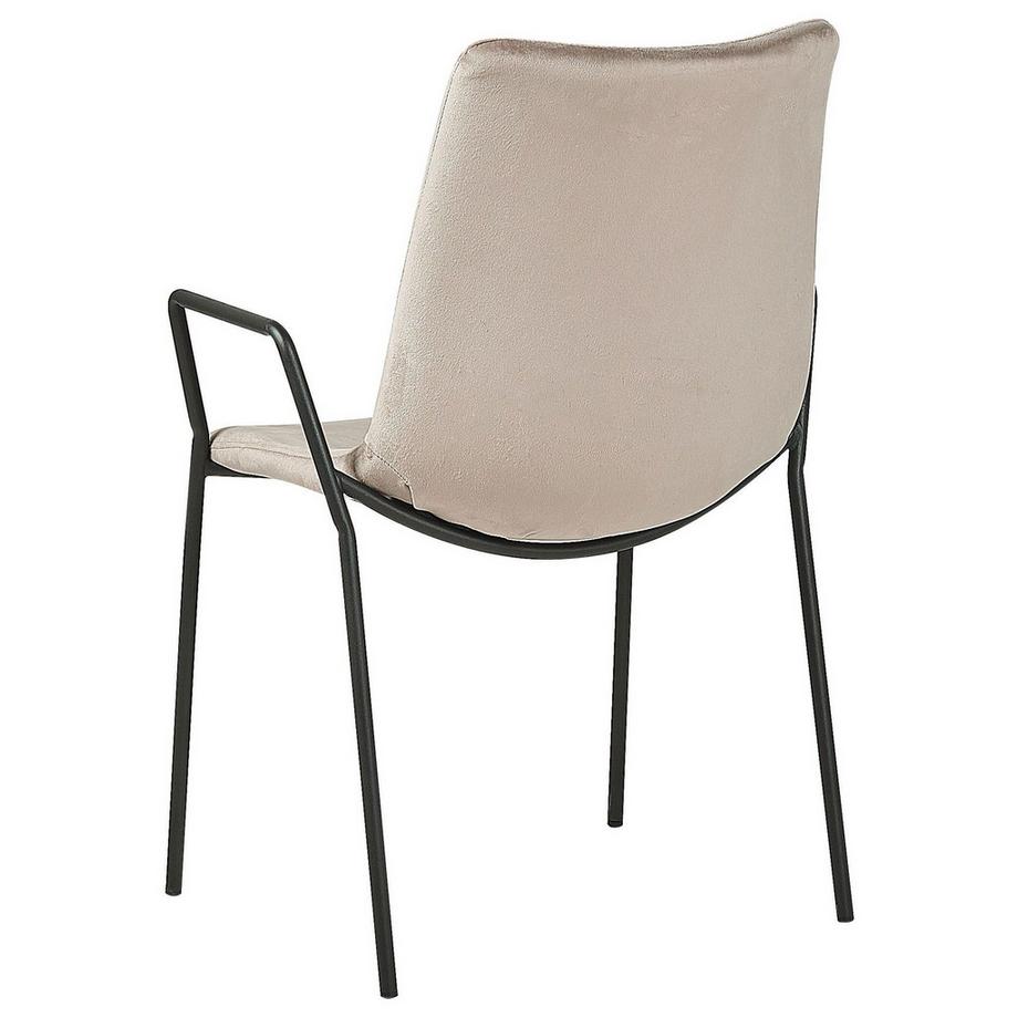 Beliani Set di 2 sedie da pranzo en Velluto Moderno JEFFERSON  