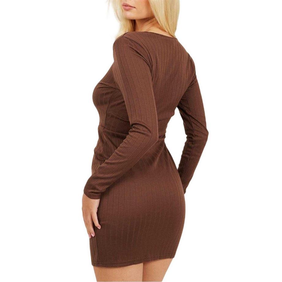 Brave Soul Robe Courte Manches Longues  