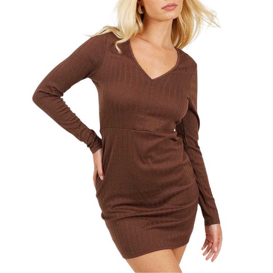 Robe Courte Manches Longues
