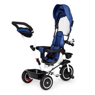 Northix  Dreiradkinderwagen 360* Drehsitz Blau 