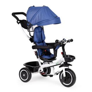Northix  Dreiradkinderwagen 360* Drehsitz Blau 