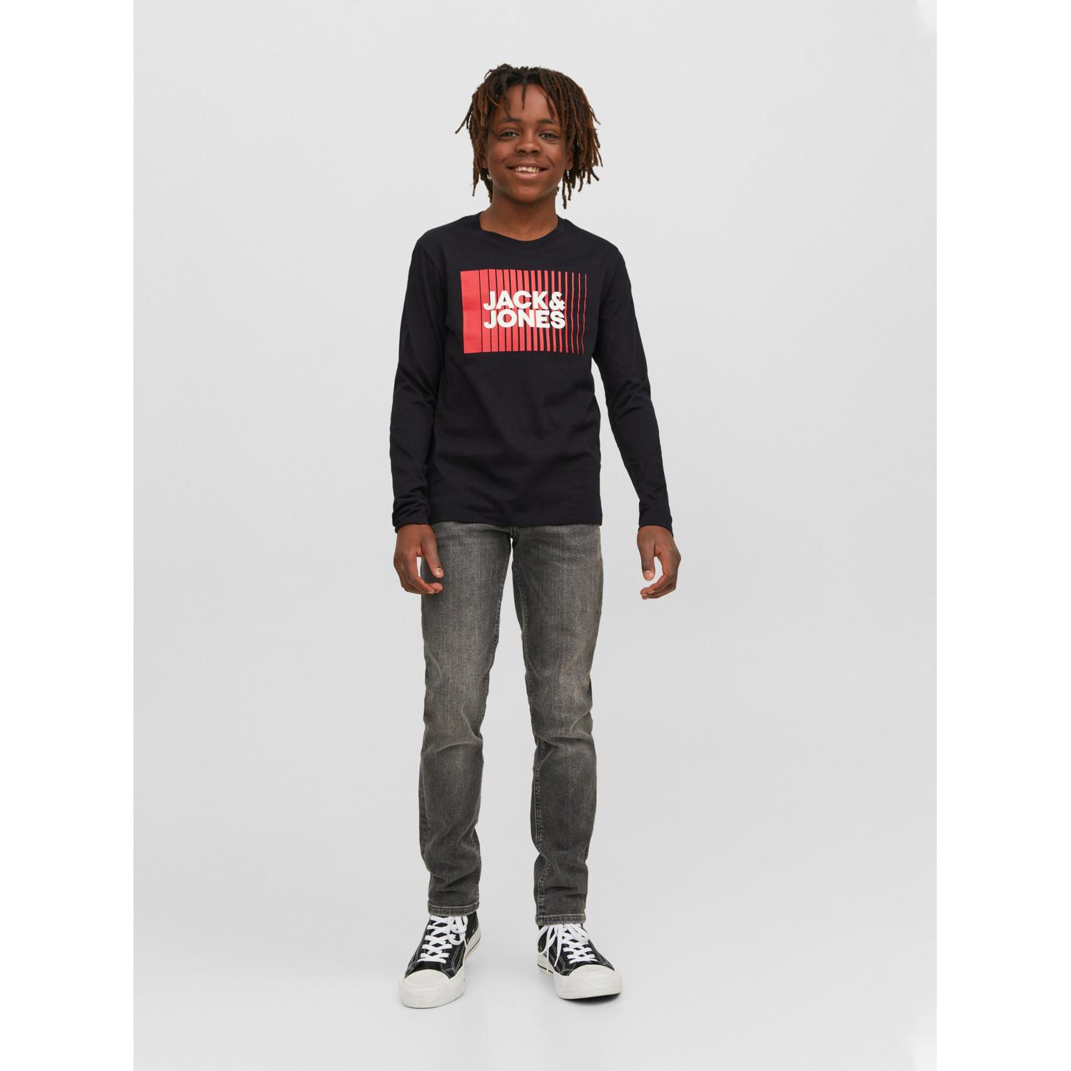 JACK & JONES  T-shirt bambino a maniche lunghe con scollo rotondo Jack & Jones Corp Logo Play 