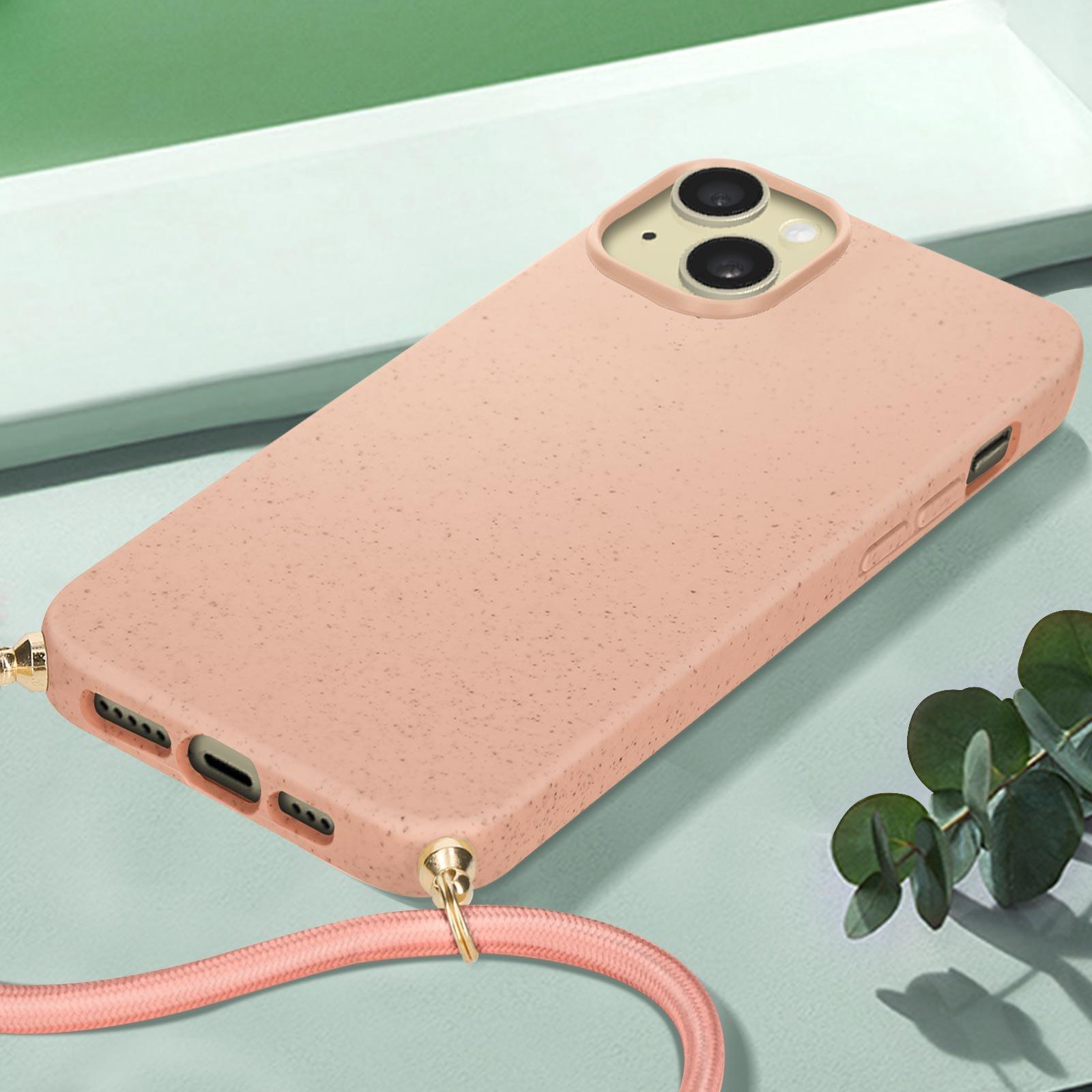 Avizar  Coque Cordon iPhone 15 Plus Rose 