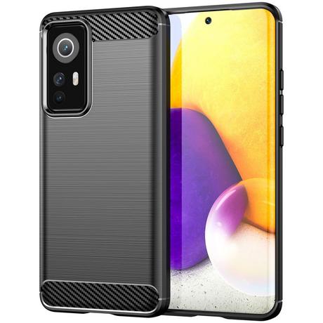 Cover-Discount  Xiaomi 12 - Cover In Metallo Carbon Look 